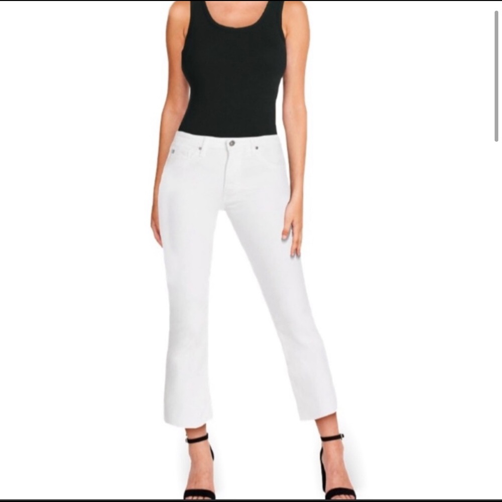 AG The Jodi Crop High-Rise Slim Flare Crop Jeans